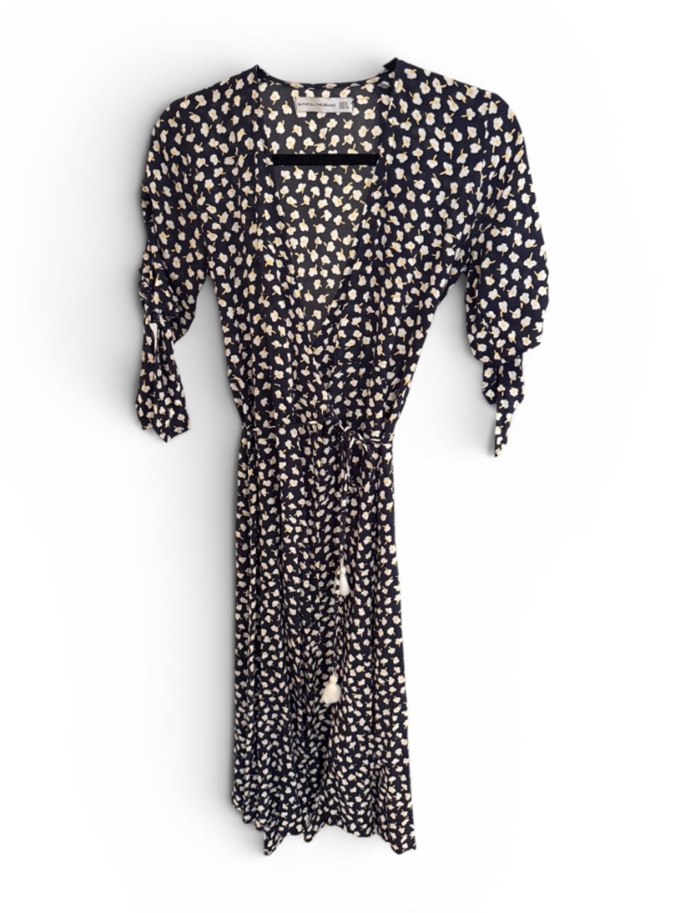 Faithfull the brand Marta midi floral romantic lightweight dress size 2